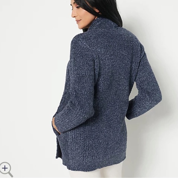 *NEW* Barefoot Dreams Cozy Chic Cabin Cable Cardigan - Picture 2 of 14